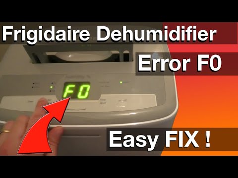 Fixing Frigidaire Dehumidifier – Error Code F0 (How to easy DIY)