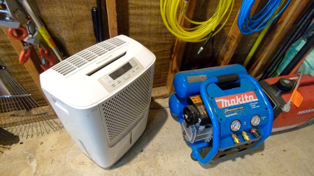 Garage dehumidifier and condensate pump install