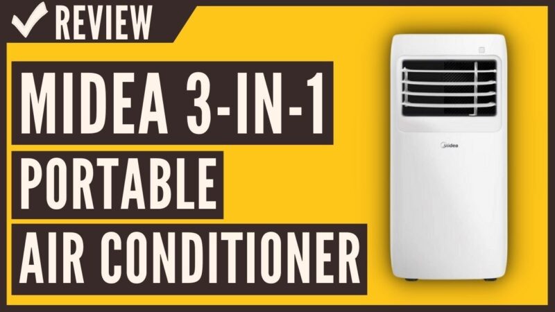 MIDEA MAP08R1CWT 3-in-1 Portable Air Conditioner, Dehumidifier, Fan Review